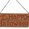 DECO BORD 'HAPPY HALLOWEEN' ORANJE 1 DECO BORD 'HAPPY HALLOWEEN' ORANJE -Halloween Decoratie Winkel 73632