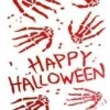 HAPPY HALLOWEEN STICKER 50 X 28 Cm 2 HAPPY HALLOWEEN STICKER 50 X 28 Cm -Halloween Decoratie Winkel 73702