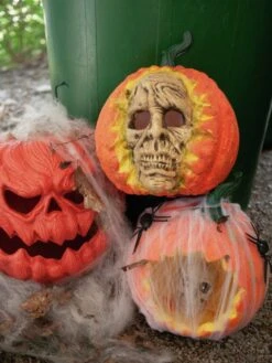 Halloween Skull Pumpkin 26cm -Halloween Decoratie Winkel 83316073h