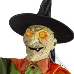 2 Heksen 180cm Met Ketel -Halloween Decoratie Winkel 94214 2