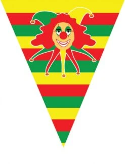 Vlaggenlijn 5m 10 Vlaggen Clown
