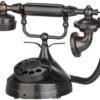 SPOOKY TELEPHONE-VICTORIAN STYLE-GOLD/BLACK 17 X 25 X 14 CM -Halloween Decoratie Winkel spooky telephone victorian style goldblack 17 x 25 x 14 cm